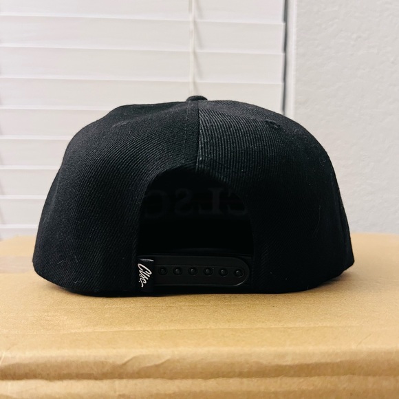 CLSC Black Snapback Hat Red Stripe Embroidered Logo Streetwear Cap💎 - Picture 3 of 8